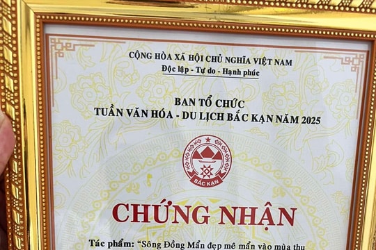 Phóng viên Thành Chung (Báo Hải Dương) đoạt giải ba Cuộc thi ‘Ảnh đẹp du lịch lưu vực sông Cầu’