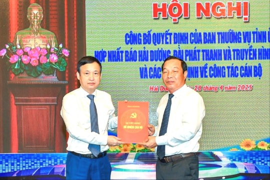 Hợp nhất Báo Hải Dương, Đài Phát thanh - Truyền hình tỉnh từ ngày 1/5
