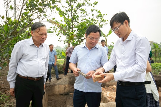 Discovered traces of ancient residences from the Dong Son period and Dong Han district headquarters in Ngoc Son commune (Hai Duong city)