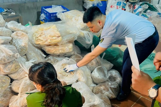 Phát hiện 10 tấn nội tạng mốc xanh, hôi thối chờ lên bàn ăn ở Hà Nội