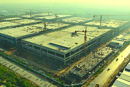 Hơn 1.000 công nhân thi công xây dựng Nhà máy Deli Hải Dương, đã đạt 50% khối lượng