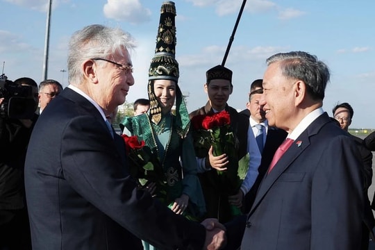 Tổng Bí thư Tô Lâm bắt đầu thăm cấp Nhà nước Cộng hòa Kazakhstan
