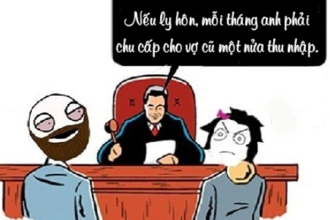 Vui sướng vì chu cấp cho vợ cũ