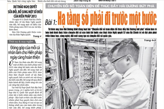 Xem gì trên báo Hải Dương ngày 7/5?