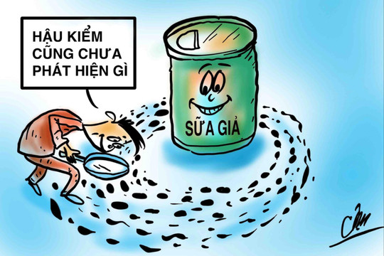 Lơi lỏng hậu kiểm sữa giả