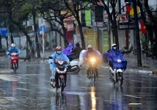 Hải Dương mưa rào vào chiều tối và đêm