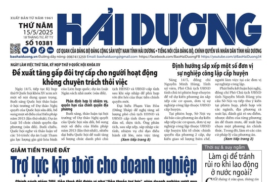 Xem gì trên báo Hải Dương ngày 15/5?