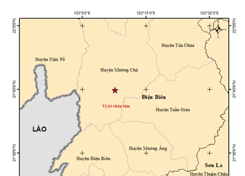 Động đất mạnh 5 độ tại Điện Biên