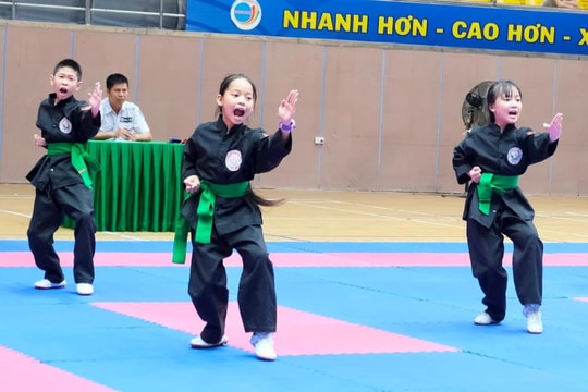 200 võ sinh tranh Giải võ thuật cổ truyền trẻ, thiếu niên, nhi đồng tỉnh Hải Dương năm 2025