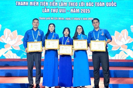5 thanh niên Hải Dương được tuyên dương Thanh niên tiên tiến làm theo lời Bác toàn quốc