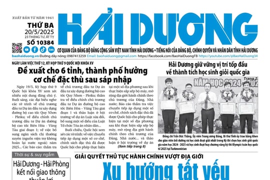 Xem gì trên báo Hải Dương ngày 20/5?