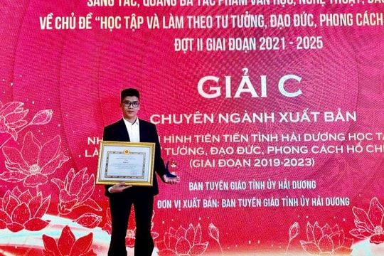 Hải Dương có 1 tập thể và 1 cá nhân đoạt giải thưởng sáng tác, quảng bá về học và làm theo Bác Hồ