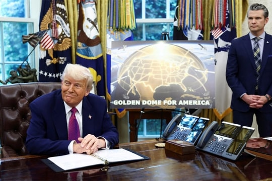Ông Trump công bố dự án lá chắn tên lửa Vòm Vàng 175 tỷ USD
