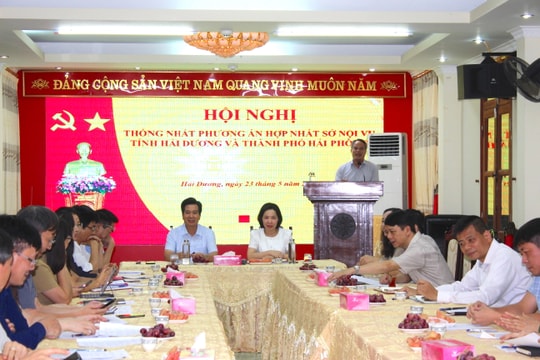 Sở Nội vụ Hải Dương, Hải Phòng thống nhất nhiều nội dung tham mưu khi hợp nhất