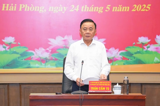 Thường trực Ban Bí thư Trần Cẩm Tú: Không để xảy ra tình trạng 'quê anh, quê tôi' trong công tác cán bộ sau hợp nhất