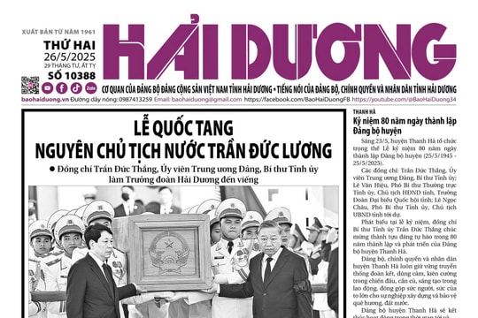 Xem gì trên báo Hải Dương ngày 26/5?