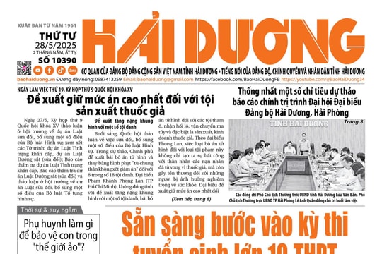 Xem gì trên báo Hải Dương ngày 28/5?