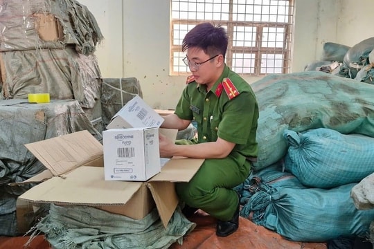 Phá đường dây buôn bán gần nửa triệu sản phẩm kem đánh răng, dầu gội đầu giả