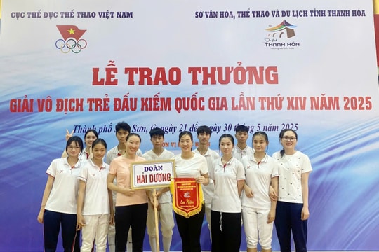 Hải Dương giành 11 huy chương tại Giải vô địch trẻ đấu kiếm quốc gia