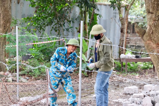 Thanh Miện cưỡng chế tháo dỡ công trình vi phạm hành lang an toàn giao thông