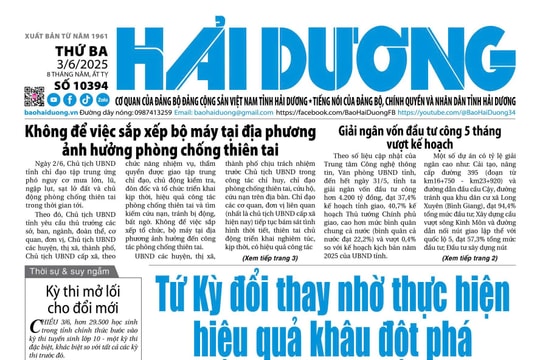 Xem gì trên báo Hải Dương ngày 3/6?