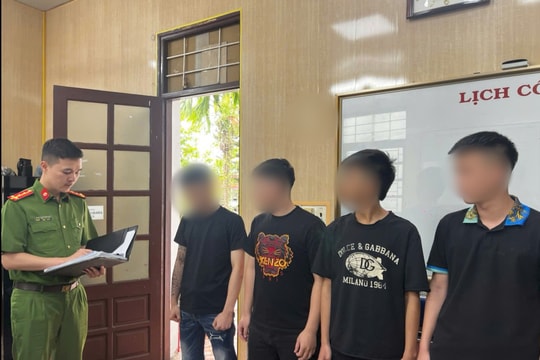 Khởi tố nhóm thanh thiếu niên gây rối trước cổng chợ Hương (Thanh Hà)