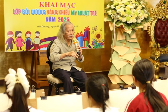 23 học sinh tham gia lớp bồi dưỡng năng khiếu mỹ thuật trẻ 2025