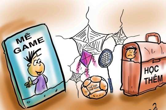 Hè về lo trẻ mê game