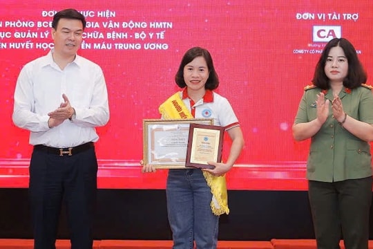 Chị Nguyễn Thị Mừng ở Hải Dương là điển hình hiến máu tình nguyện tiêu biểu toàn quốc năm 2025