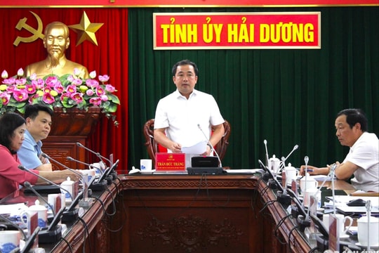 Ban Thường vụ Tỉnh ủy Hải Dương kết luận phương án bố trí cán bộ lãnh đạo, quản lý 64 xã, phường mới