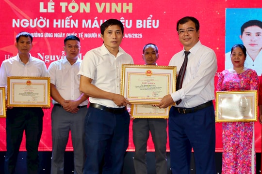 Hai Duong honors 100 outstanding blood donors