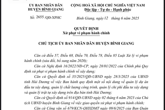 Công ty Công nghệ Sheng Shing bị phạt 390 triệu đồng