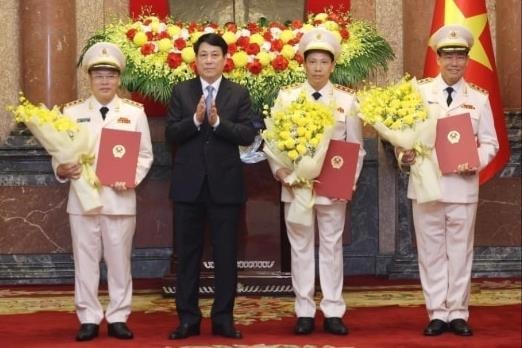 3 Thứ trưởng Công an được thăng cấp bậc hàm thượng tướng