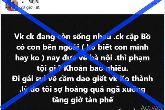 Đem cả chuyện ngoại tình lên mạng
