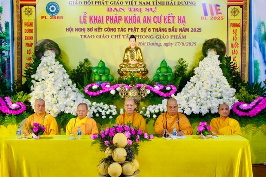 Hơn 400 tăng, ni ở Hải Dương bắt đầu vào khóa An cư kết hạ