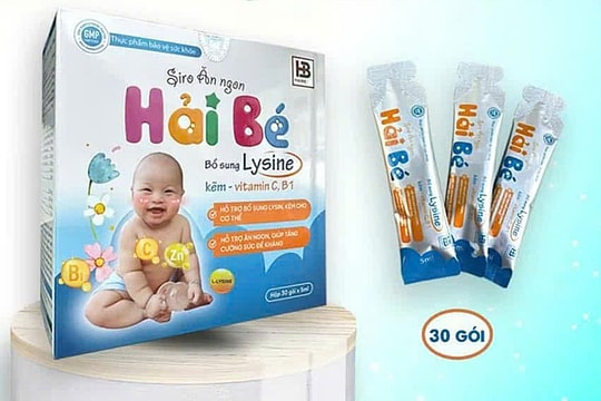 Bộ Y tế yêu cầu thu hồi 'Siro ăn ngon Hải Bé' trên toàn quốc