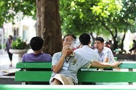 Sợ khói thuốc ở công viên