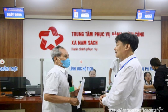 115 Trung tâm Phục vụ hành chính công ở TP Hải Phòng hoạt động thông suốt trong ngày đầu hợp nhất