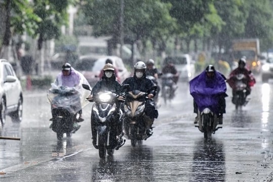 Hải Phòng đêm và sáng có mưa dông