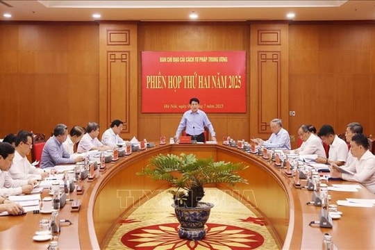 Phiên họp thứ hai Ban Chỉ đạo Cải cách tư pháp Trung ương