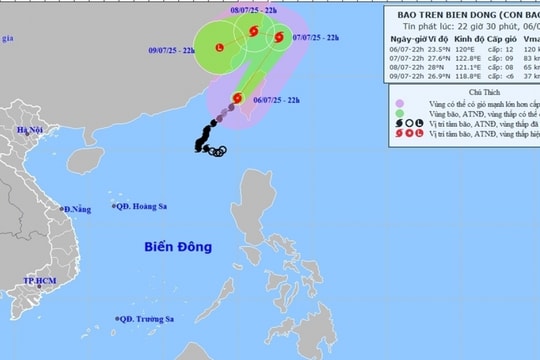 Bão số 2 ra khỏi Biển Đông, không có khả năng quay trở lại