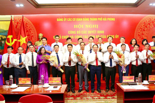 Đảng bộ Các cơ quan đảng TP Hải Phòng công bố các quyết định về tổ chức bộ máy
