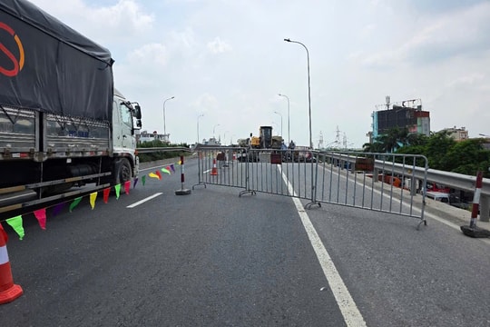 Phân luồng giao thông phục vụ sửa chữa cầu Đồng Niên trên quốc lộ 5