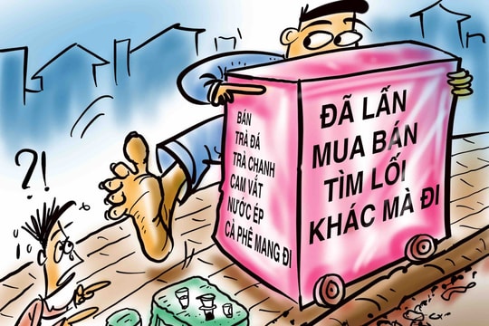 Vỉa hè thành... quán nước