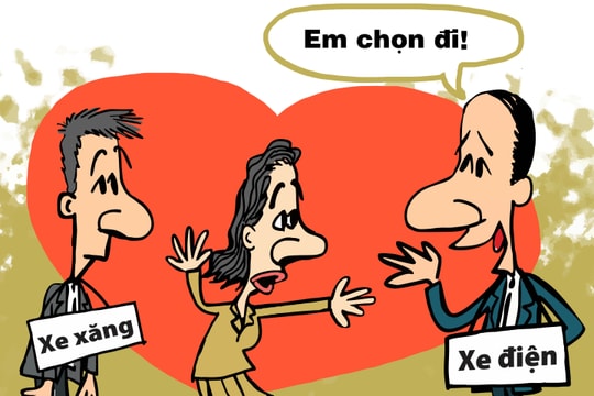 Tình yêu thời... xe điện - xe xăng