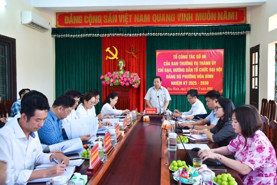 Xác định rõ phương hướng, nhiệm vụ trọng tâm, đúng tầm góp phần phát triển phường Hòa Bình