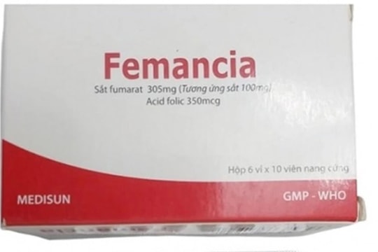 Bộ Y tế cấm sản xuất, lưu hành loại thuốc Femancia điều trị thiếu máu