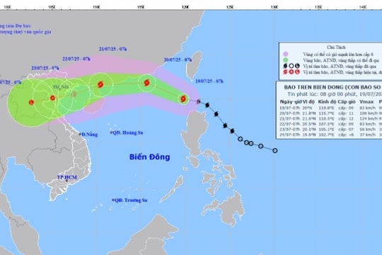 Bão Wipha vào Biển Đông, chính thức trở thành cơn bão số 3, Hải Phòng chủ động ứng phó