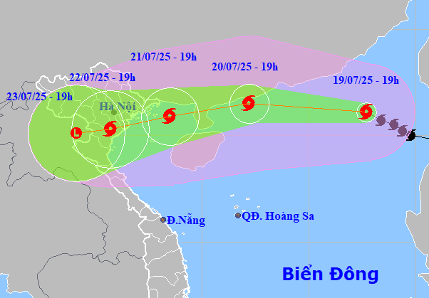 Bão số 3 mạnh lên cấp 11, giật cấp 14, hướng vào Bắc Bộ
