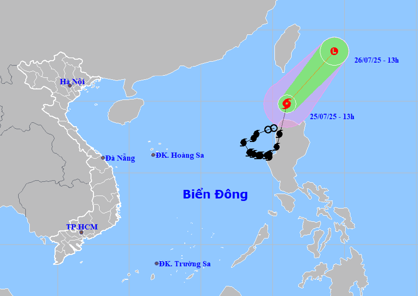 Bão số 4 không có khả năng quay trở lại Biển Đông